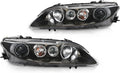 LQI Pair Headlights Assembly w/Bulb Compatible with Mazda 6 2006 2007 2008