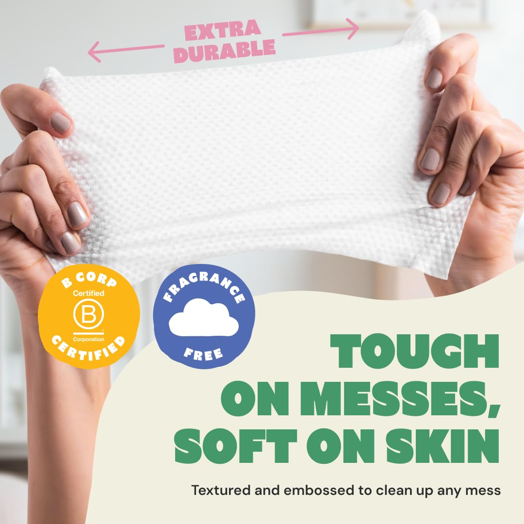 Sensitive Baby Wipes Unscented 99.9% Water Wipe (4 Pack)