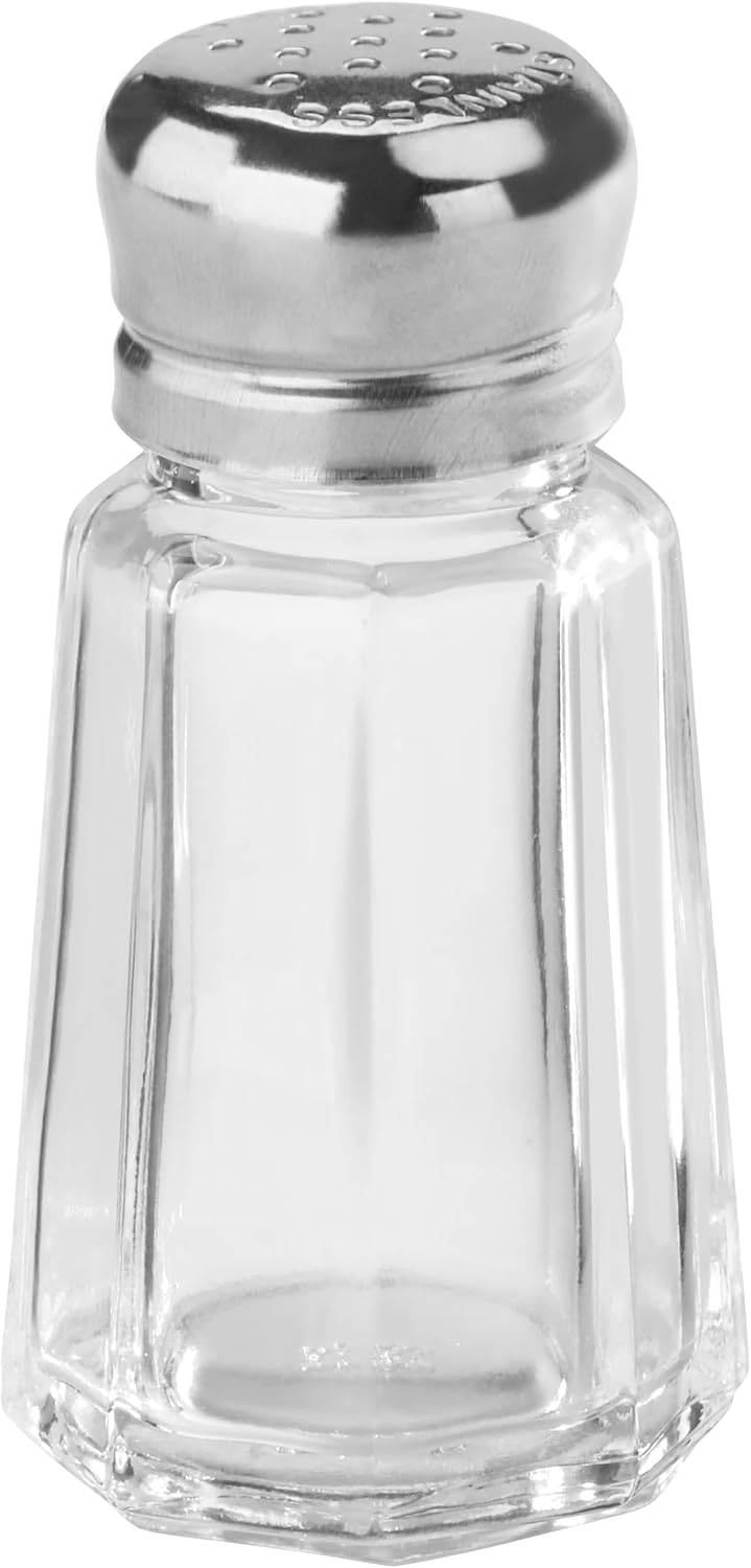 22285 Paneled Salt and Pepper Shaker Mushroom Top, 1-Ounce, Set of 24