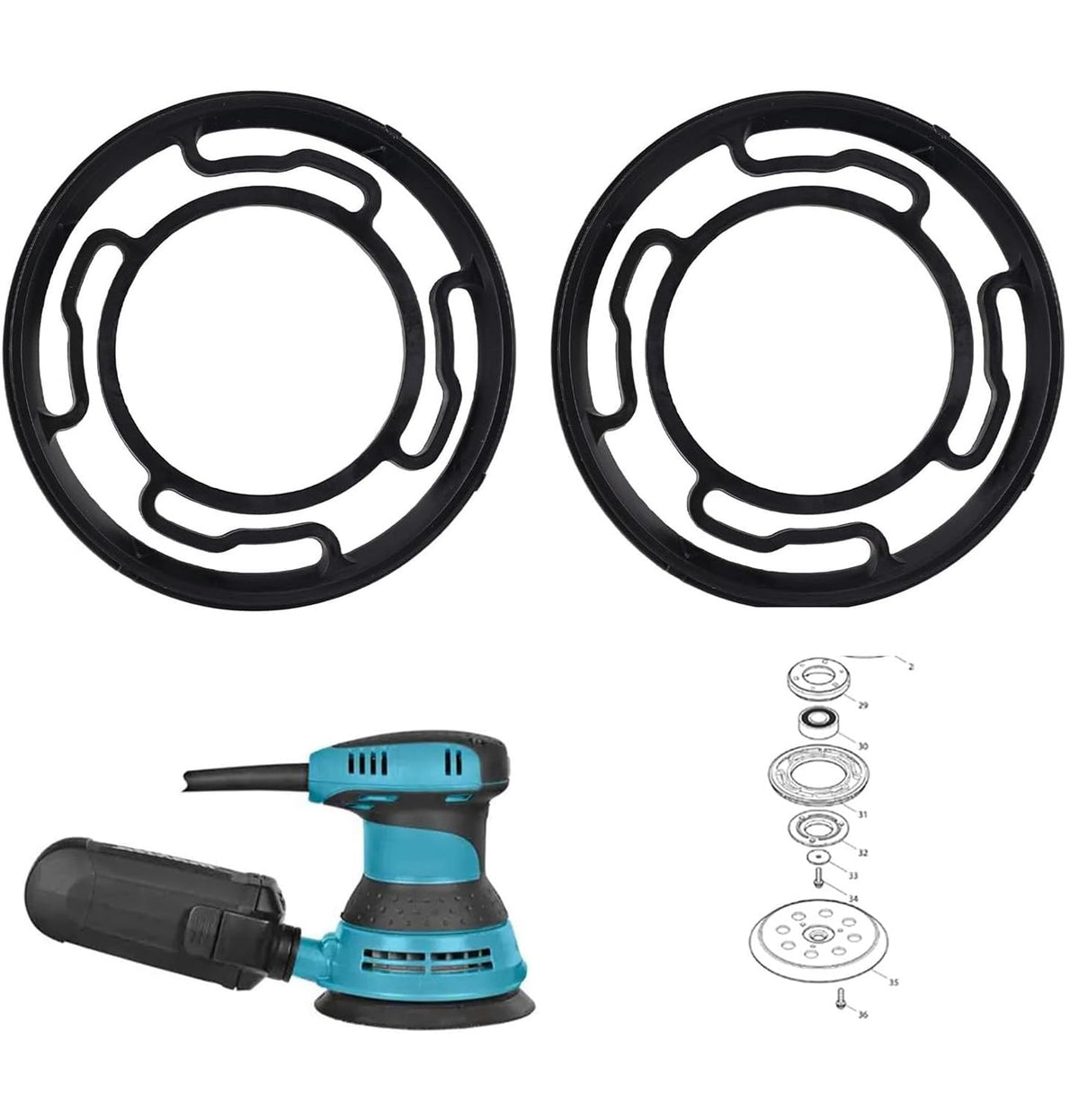 424131-5 Sander Brake Ring Replacement for Makita