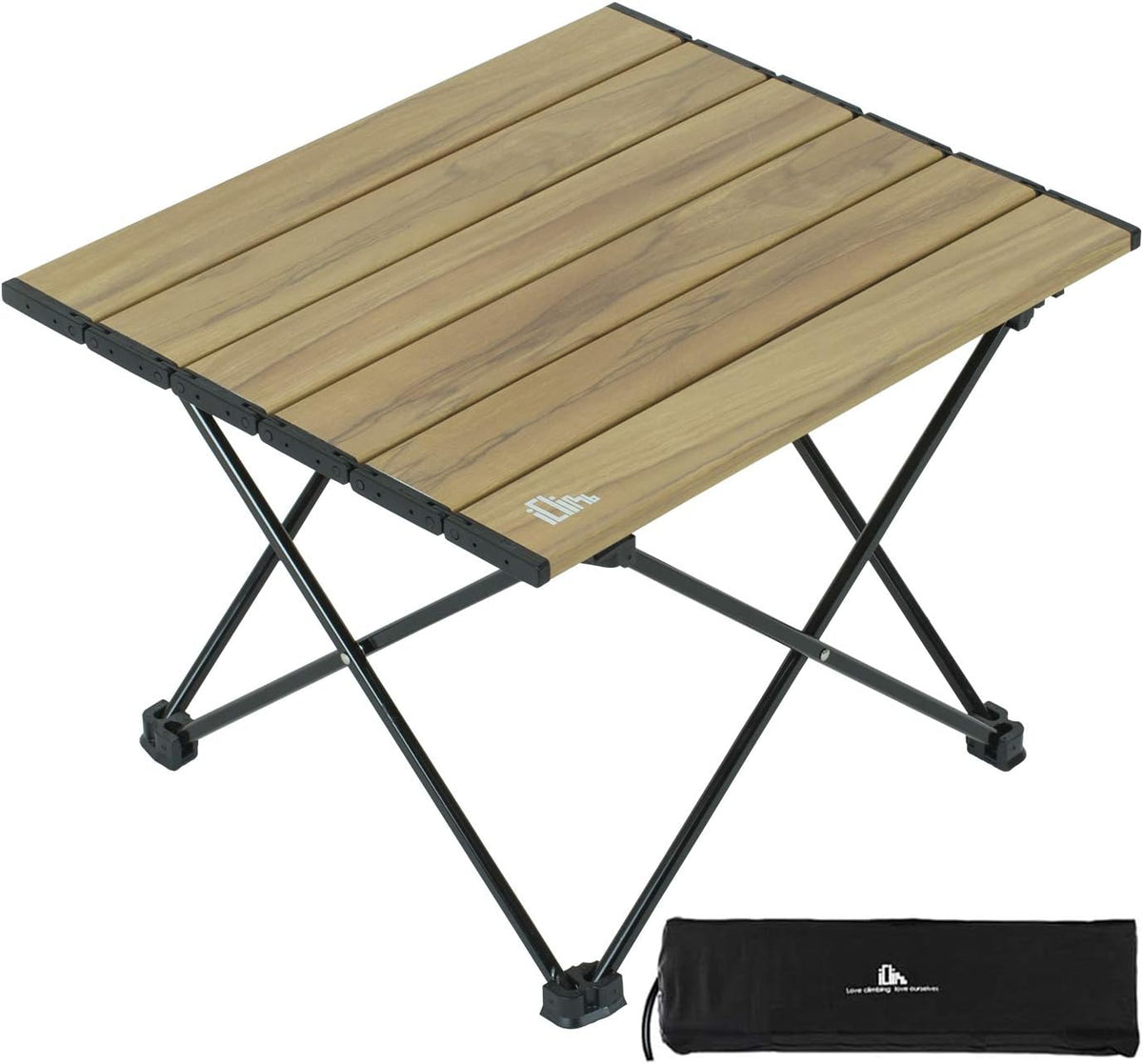 Ultralight Compact Camping Folding Table (Nature- S) | with Carry Bag