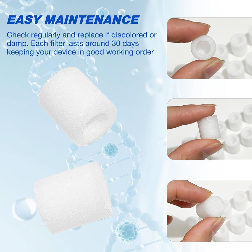 10 Pcs Nebulizer Filter for PARI Vios, Ultra II, Trek, and Trek S, CPAP Disposable Replacement Filter, Nebulizer Compressor Air Filter