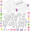Fondant Modeling & Cutters Tools Set for Cake Decorating - 47 Pc