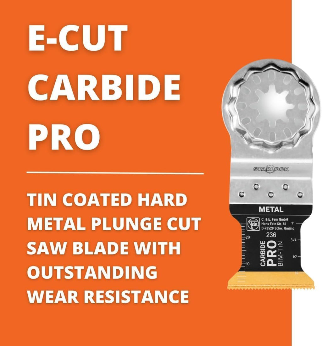 Fein Starlock E-Cut Carbide Pro Saw Blade, 1-1/4" Width, 1-5/8" Length