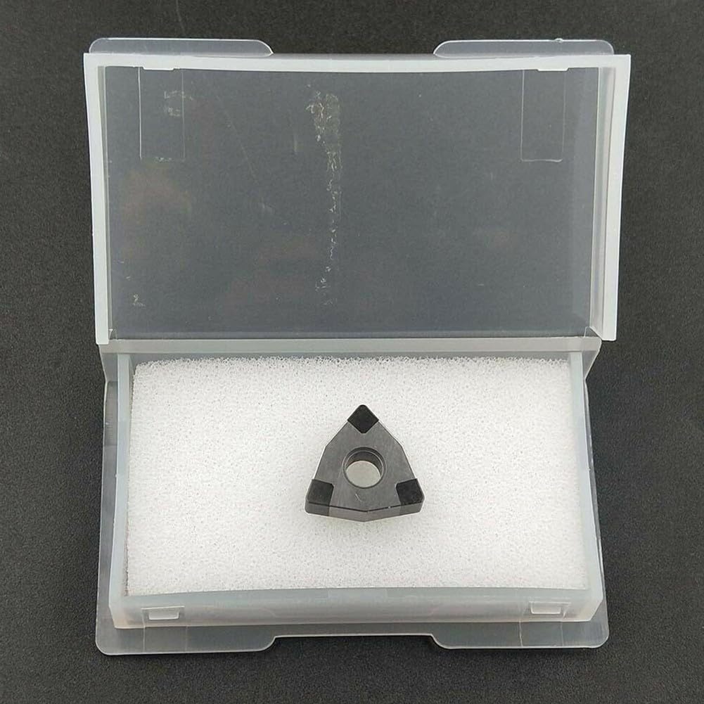 FABULETTA CBN Turning Inserts For Hardened Steel HRC65, Superhard Boron Nitride Tooling For Cast Iron Finishing, High Hardness CNC Lathe for blades With WNMG VNMG CNMG TNMG(VNMG080408 CBN-6)