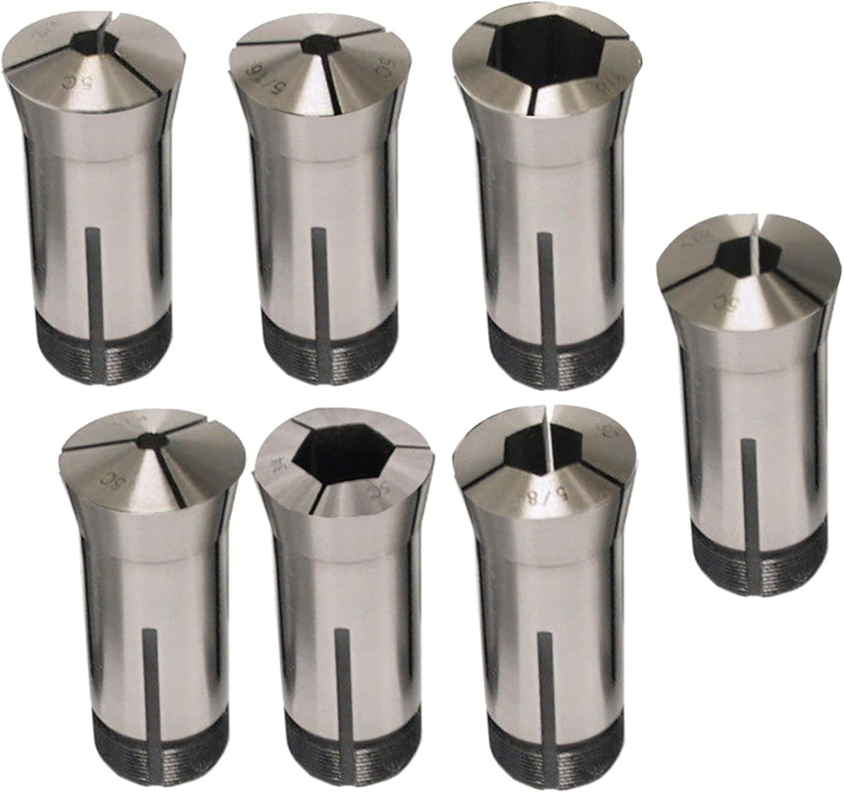 7pcs 5C Hex Collet Set for Automatic Lathes CNC Lathes
