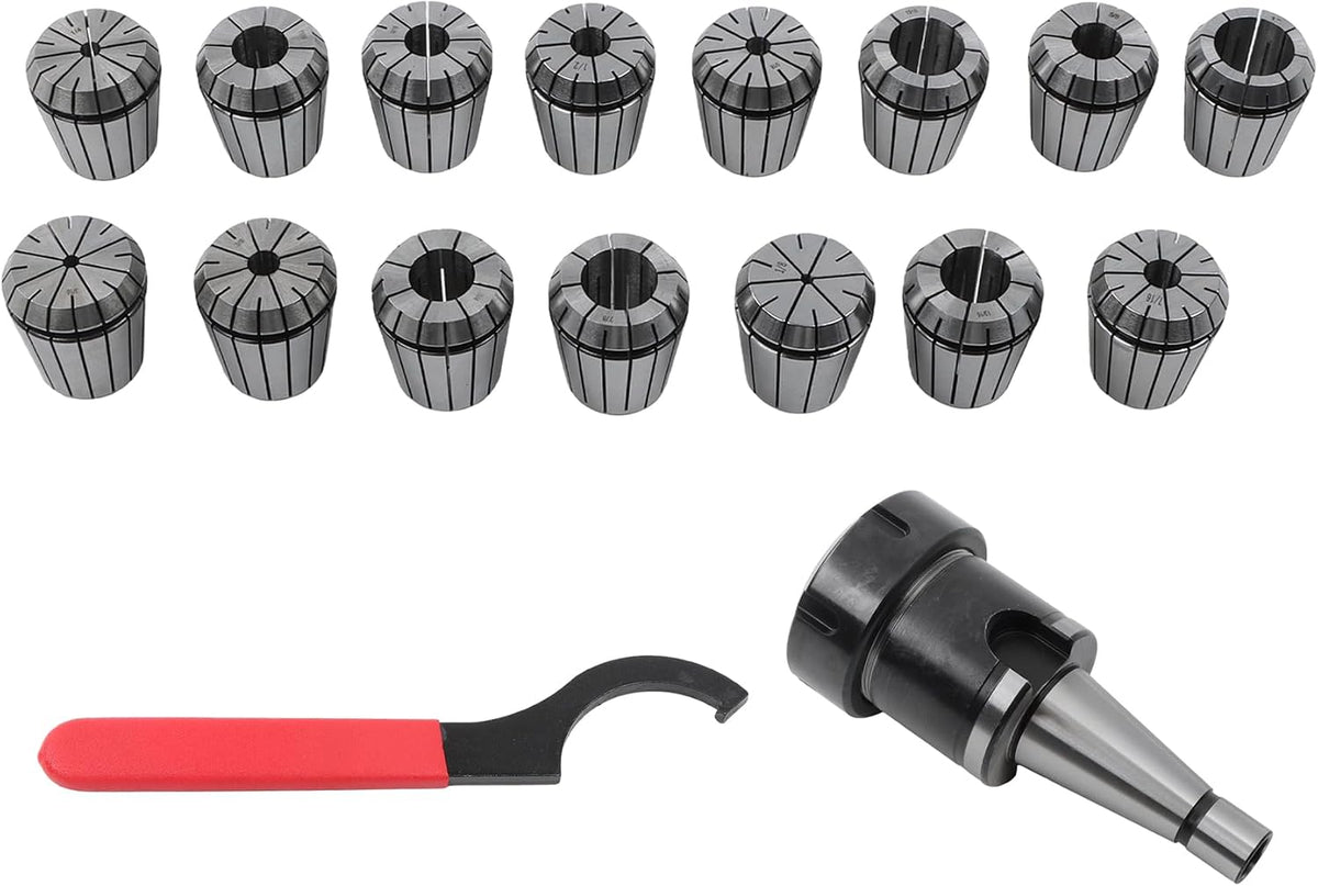 Waltyotur 17-Piece NMTB30 ER40 Collet Set, 1/8“-1” High Precision 0.0005"