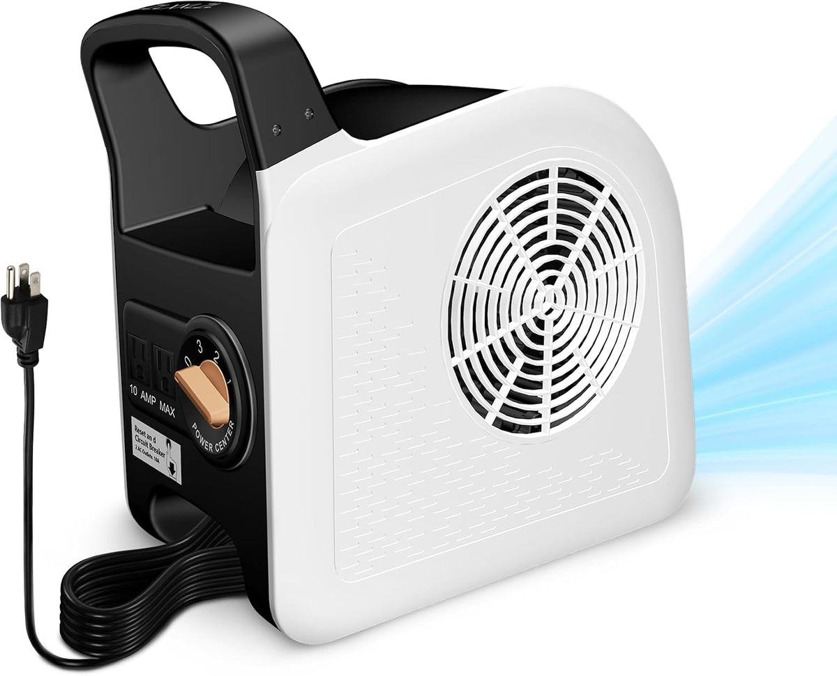 Air Mover Blower Fan - Floor Fan for Cooling,Drying and Exhausting at Home,Job Site,Garage,Shop, 3 Speeds Portable