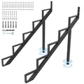 Stair Step Riser w/Reinforcing Support Legs, 5-Step 2 PCS Stair Stringer