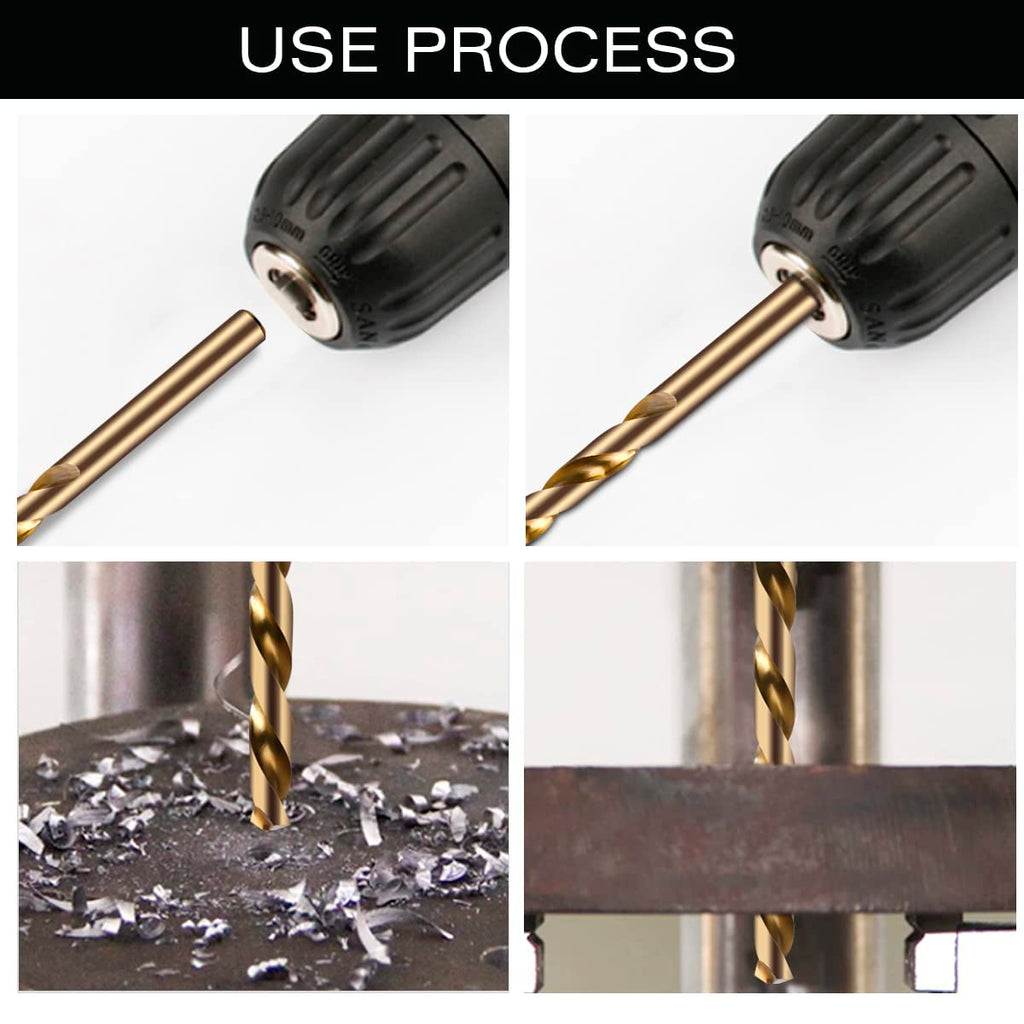 Narwhal 25/64 Inch Drill Bit (3 Pack) Cobalt for Metal & Stainless Steel