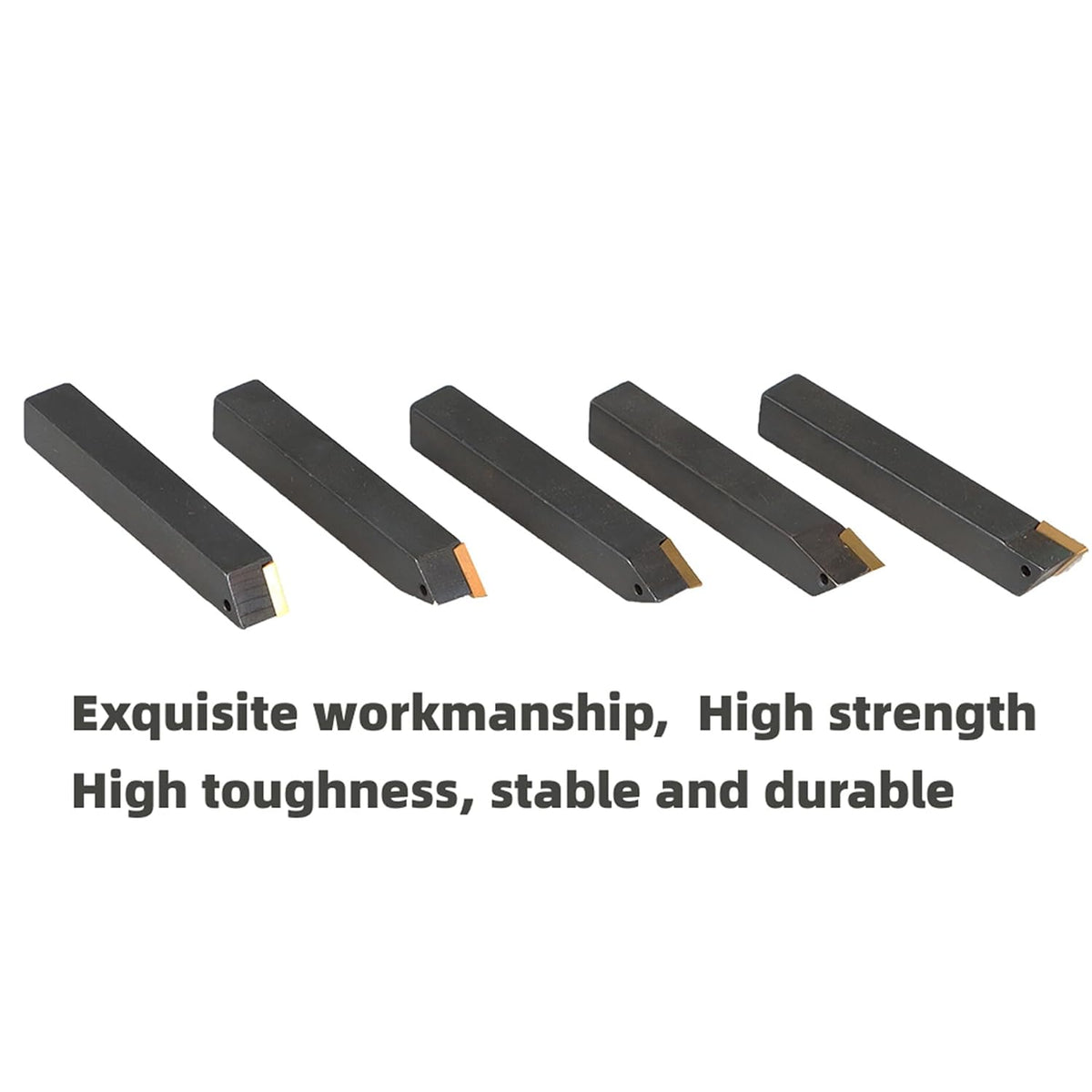 Kimllier 5Pcs 3/8" Indexable Carbide Lathe Turning Tool Holder