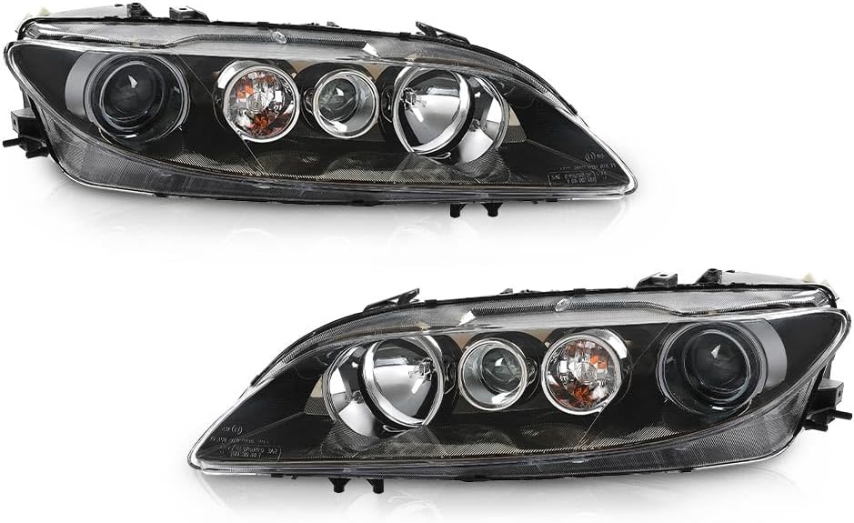 PIT66 Headlights Assembly Fit 2006-2008 Mazda 6