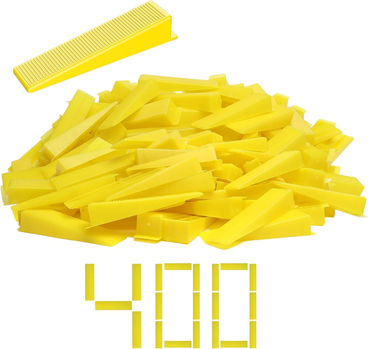 400PCS Tile Leveling System Tile Wedges for 1/8", 1/16", 1/32" Spacers