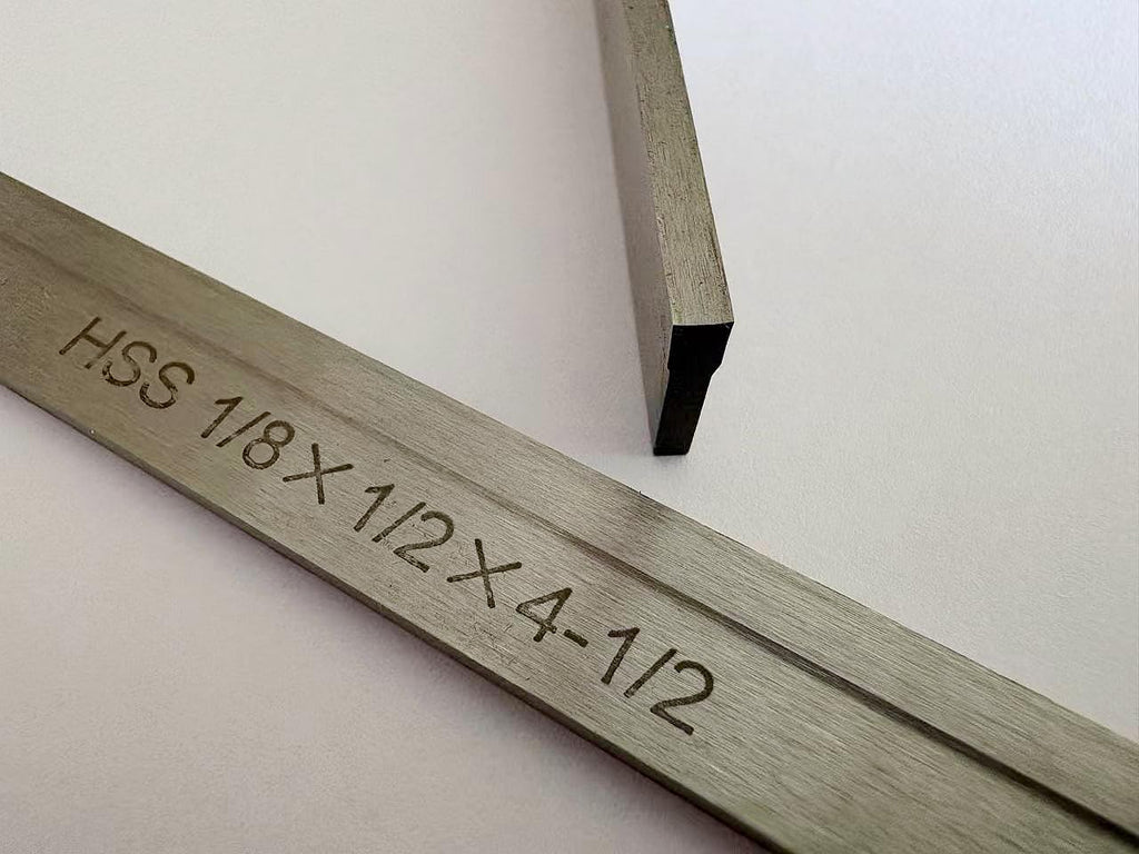 Set of 2 HSS 1/8" x 1/2" x 4-1/2" for Lathe Parting Cut Off Blade Parallel Style (1/8x1/2x4-1/2 M2)