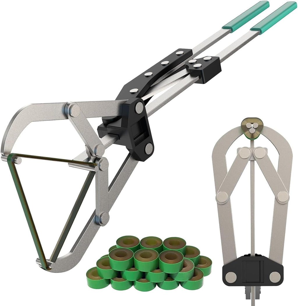 Stainless Steel Large Bander and 24pcs Bands, Cattle Banding Tools, Bull Banding Tool Kits, Large Expander Pliers for