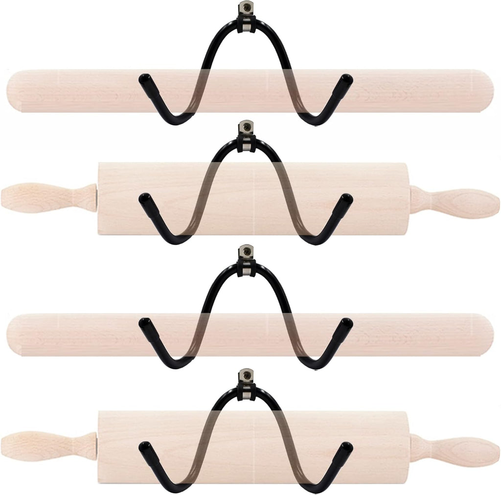 Rolling Pin Holder Rolling Pin Display Rack Rolling Pin Storage - Hardware Included - No Rolling Pin-4/PK