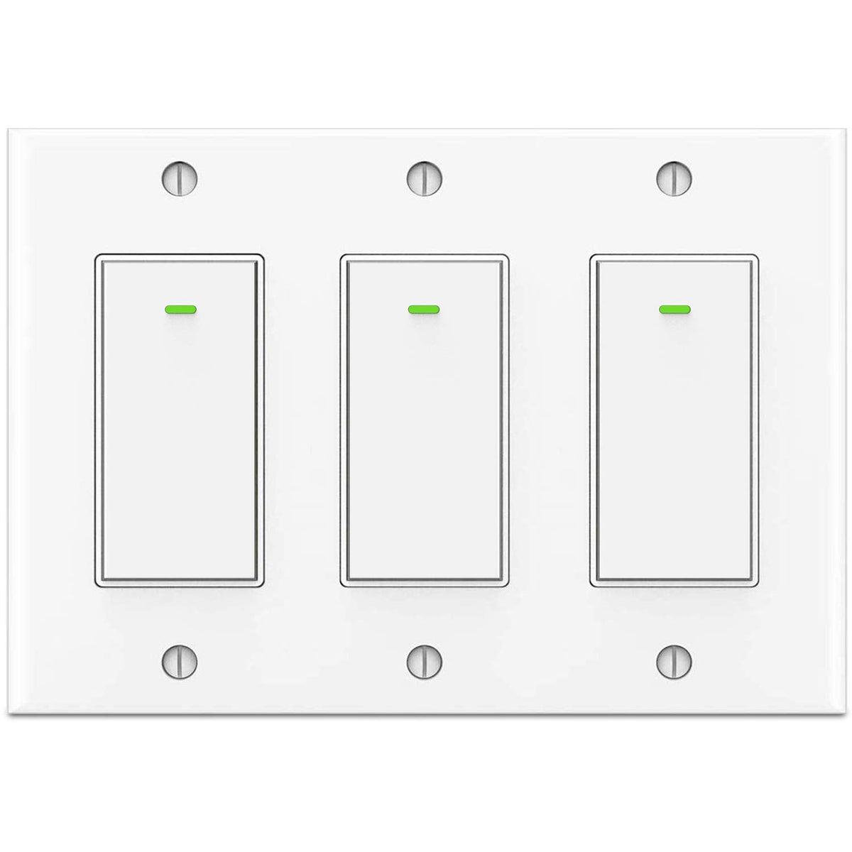 Smart Switch WiFi Light Switch 3 Gang Compatible with Alexa Google Home | 2.4GHz WiFi Switch
