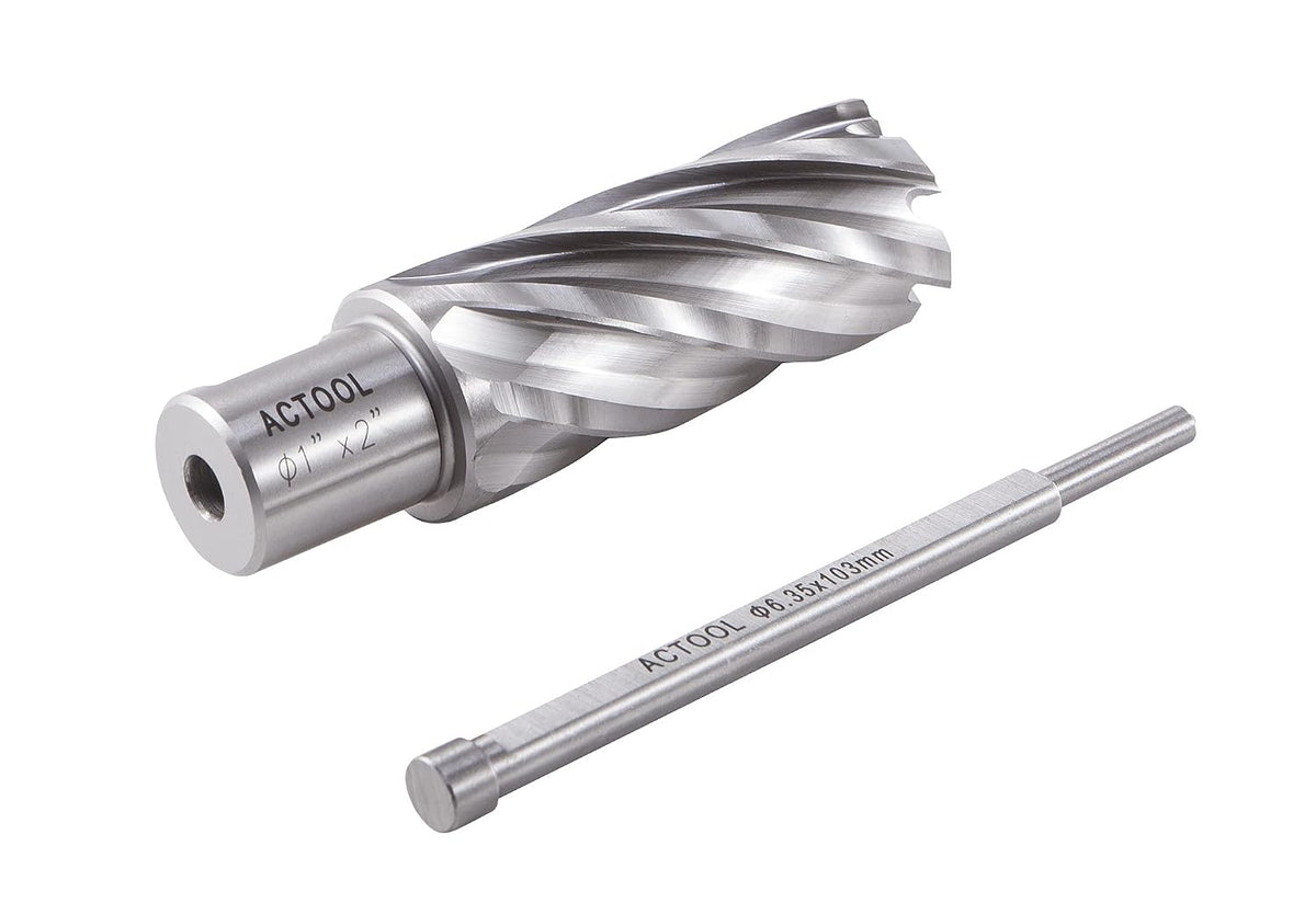 1" Diameter × 2" Depth of Cut HSS ANNULAR Cutter with 3/4'' Weldon Shank