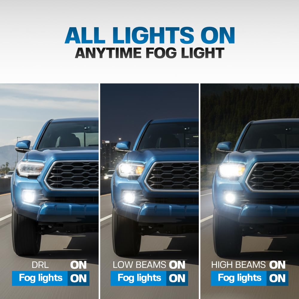 All Lights Anytime Fog Light Mod Harness for 2016-2023 Tayota Tacoma
