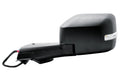 Driver Left Side Door Mirror Power and Heated with BLIS Glass Turn Signal Light Puddle Light and Spot Light Textured Back Cover Manual Folding for Ford Bronco 2022-2025