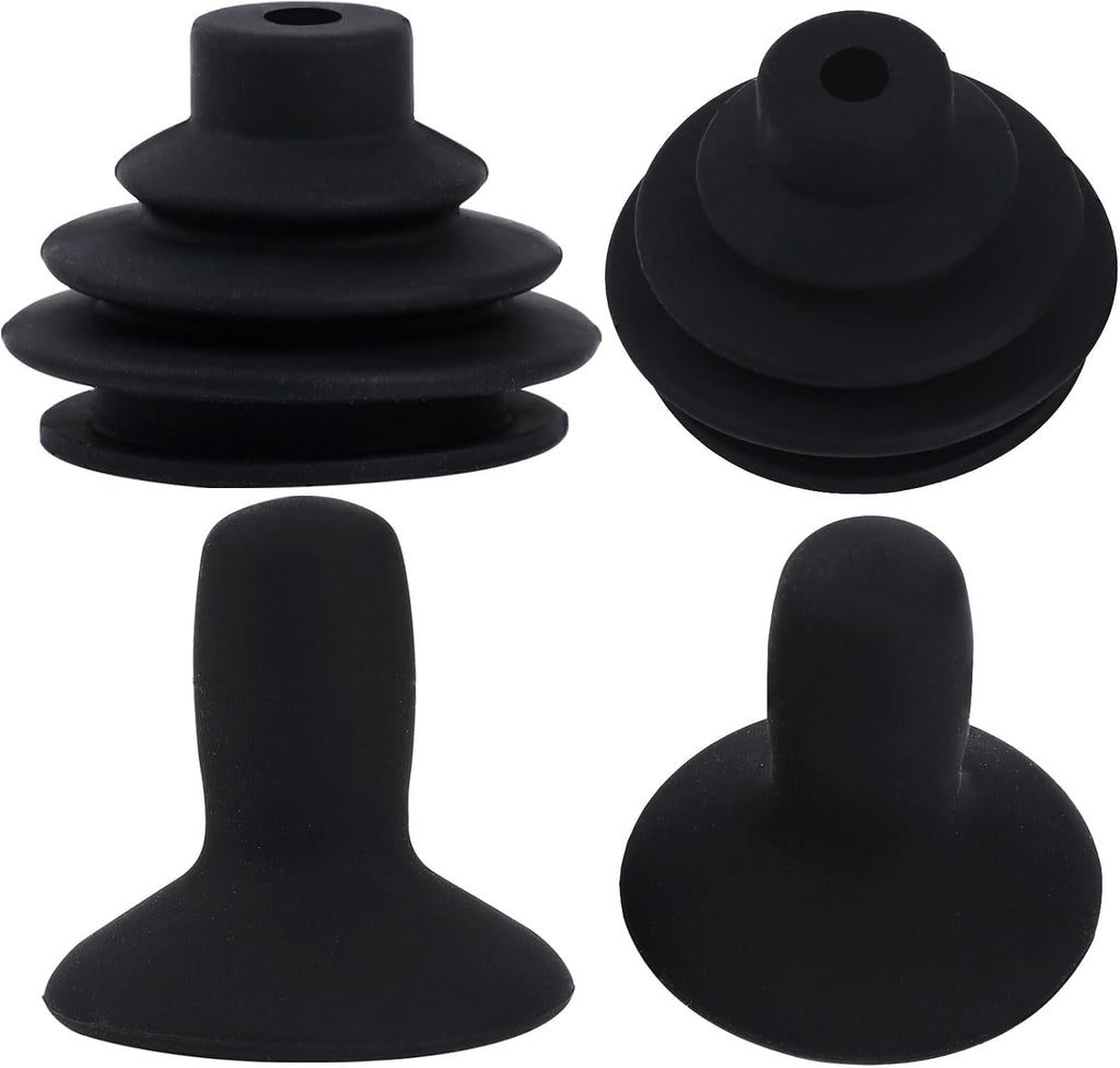 4 Pcs Wheelchair Joystick Button Cap Joystick Controller Knob and Gaiter Black Joystick Knob Button Controller for Electric Wheelchair Mobility Scooter