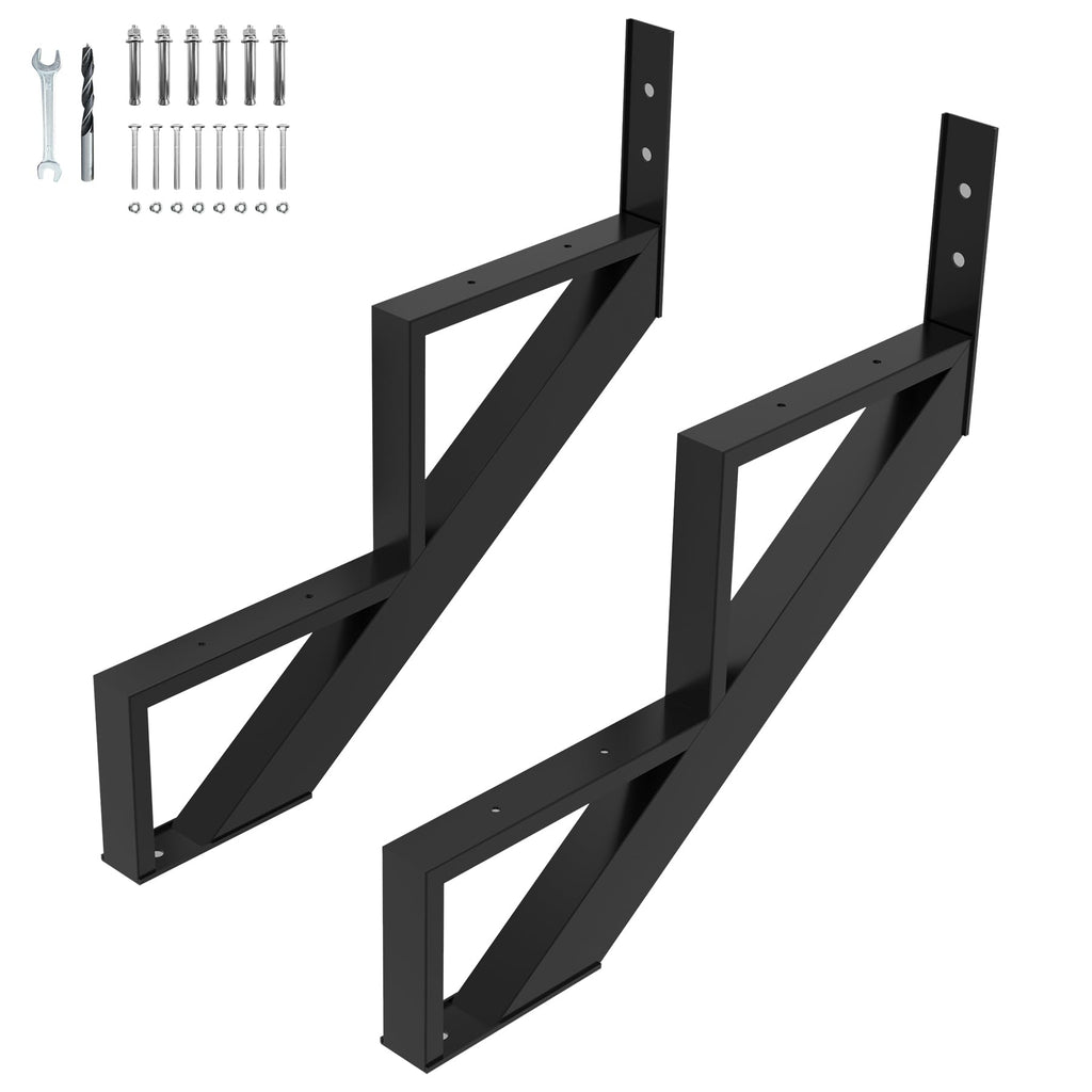 Steel Stair Step Riser-2 Pack, 2 Step Stair Stringers for Deck