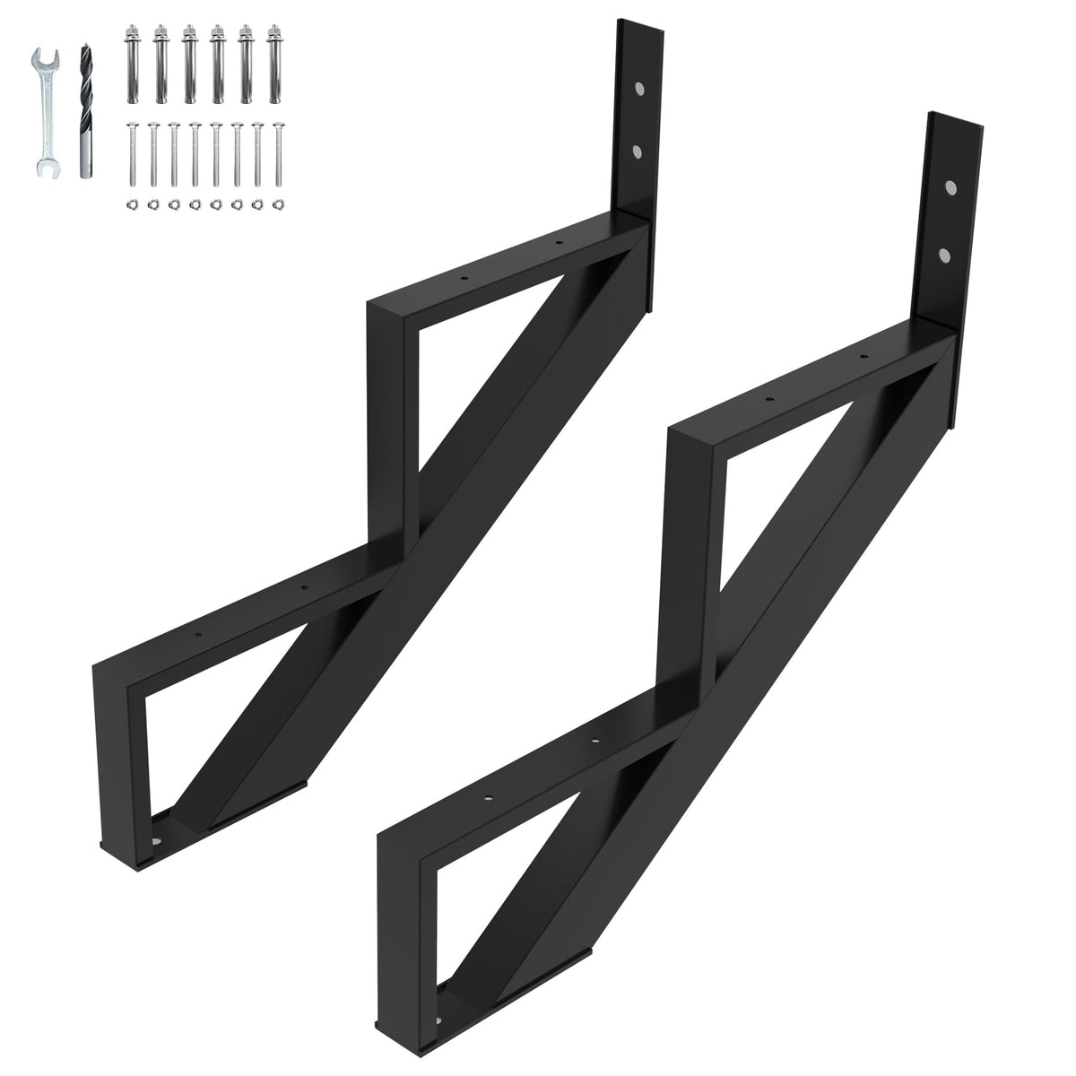 Steel Stair Step Riser-2 Pack, 2 Step Stair Stringers for Deck