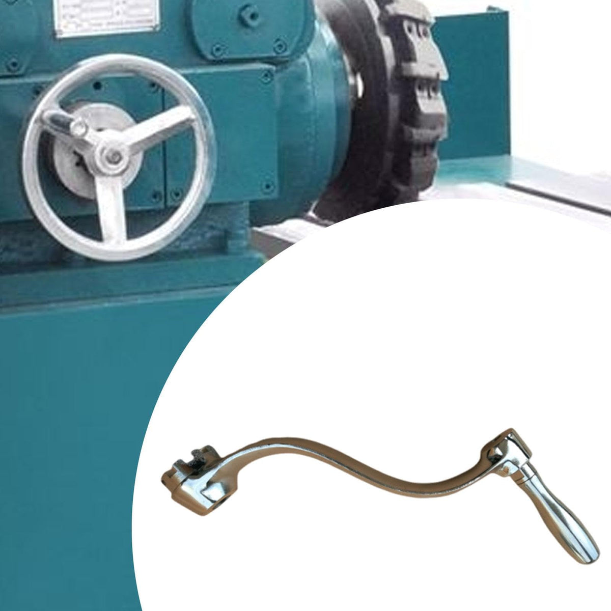 Elevating Lifting Knee Crank Milling Machine Mill Part 9 Tooth Professional Replacement 10.24inch Handle