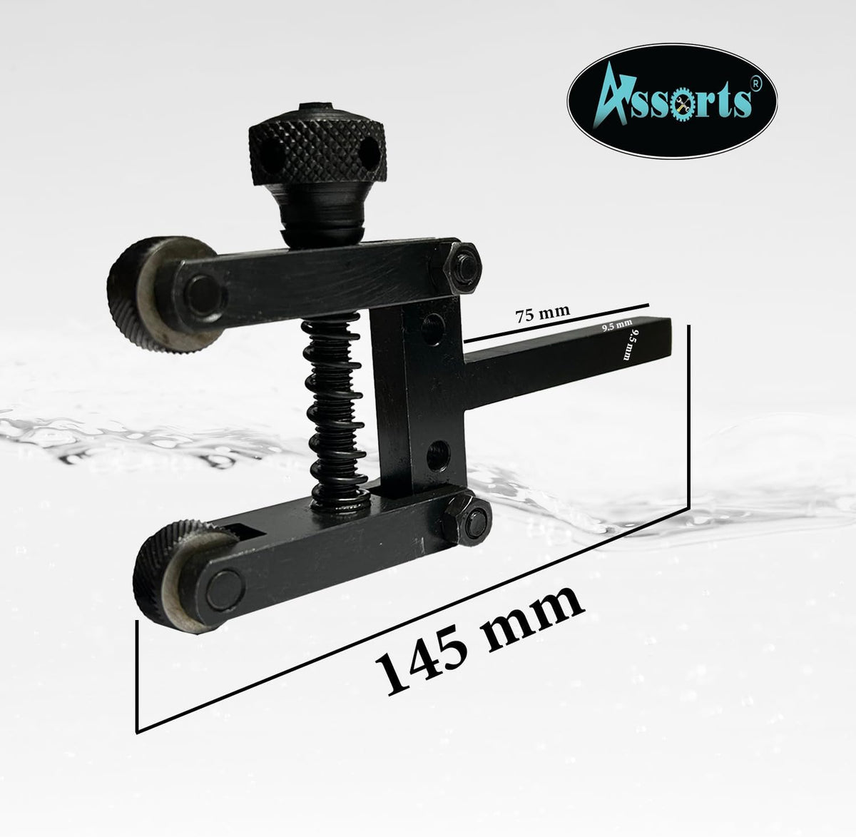 Spring Loaded Clamp Type Knurling Tool for Lathe Machines, 2" Capacity, 3/8" Shank, Precision Metalworking Tool