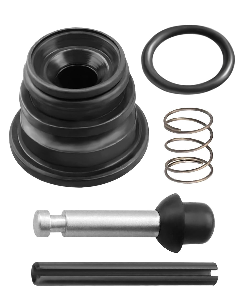 Fit for Paslode Framing Nailer Rebuild Kit F350S Parts Replace #219224 Trigger Valve Contain 402669 Pin Fastens Trigger 402668 Retaining Ring for F350S F350 Framing Nailer Rubber & Iron Material
