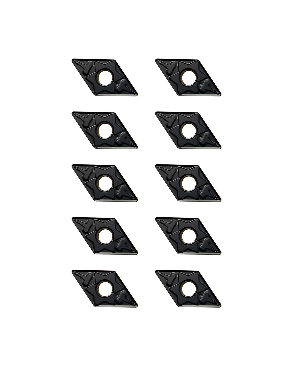 Zorqon 10Pcs DNMG442 DNMG150608 Carbide Turning Inserts