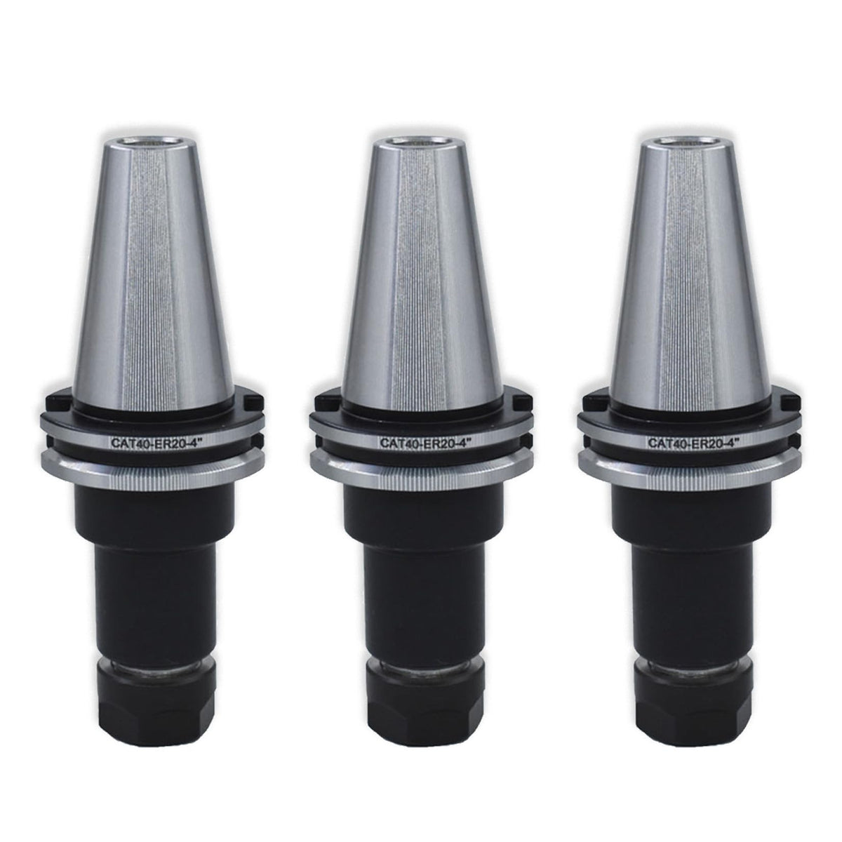 findmall 3Pcs CAT40 Tool Holder ER20 Collet Chuck Set Tool Post OXA