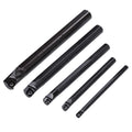 Lathe Turning Tool Holders Set, High Strength Steel, Black Finish, ISO Standard, Good Low Temperature Impact Toughness, Improved Gloss of Cutting Pieces