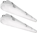 4FT LED Vapor Tight Lights, 60/50/40W 3/4/5000K Adjustable, 2Pack