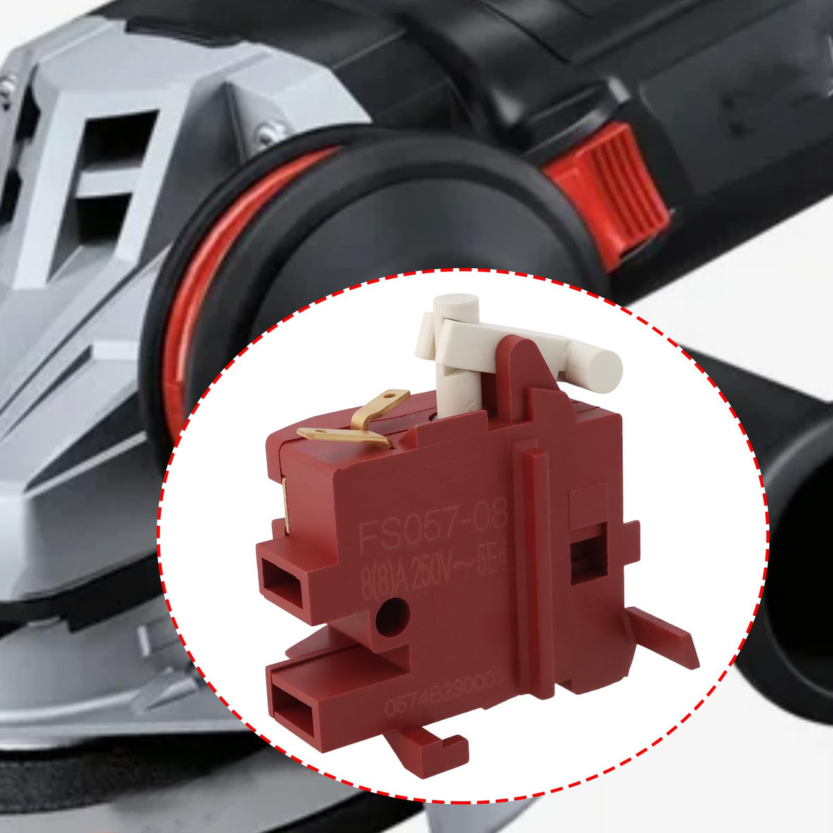 Create idea Angle Grinder Switch 1607200086 Compatible with Bosch GWS PWS 115mm 125mm