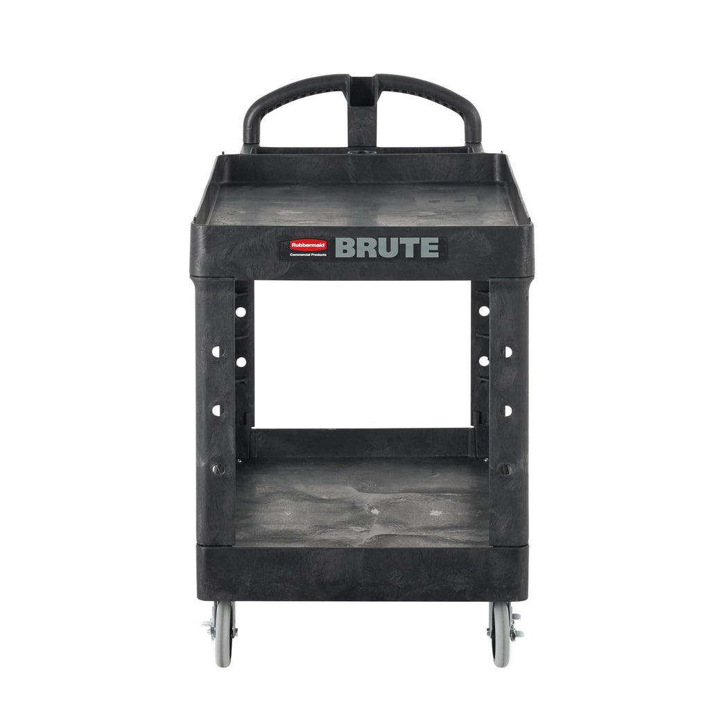 Brute Med 2-Shelf Utility Cart, 500lb, Black