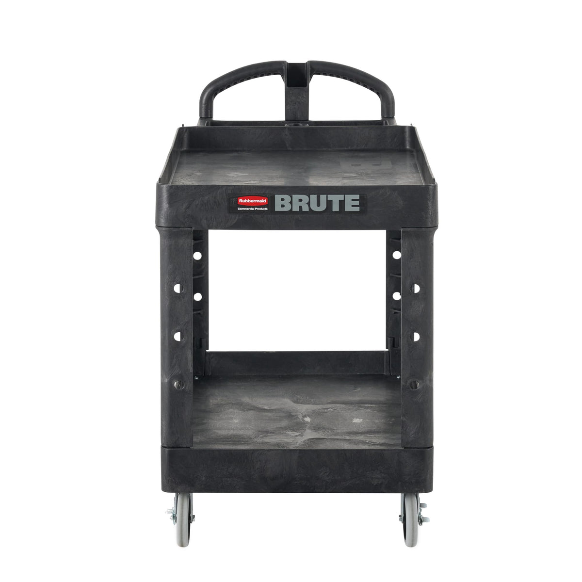 Brute Med 2-Shelf Utility Cart, 500lb, Black