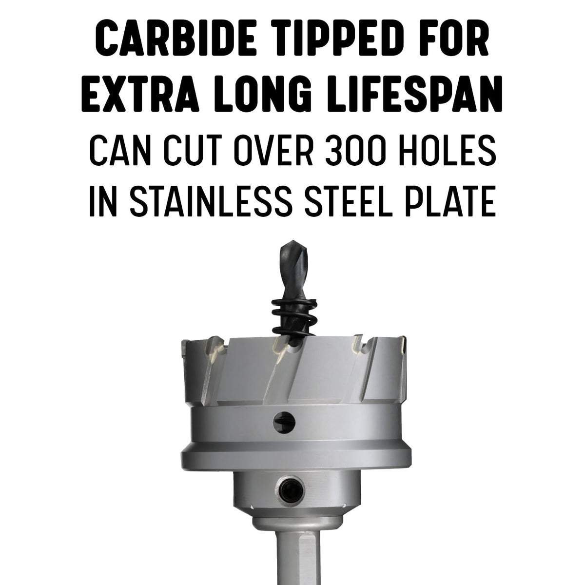 Drill America 1" Carbide Tipped Hole Saw/Cutter with 1" Depth of Cut, CTH Series