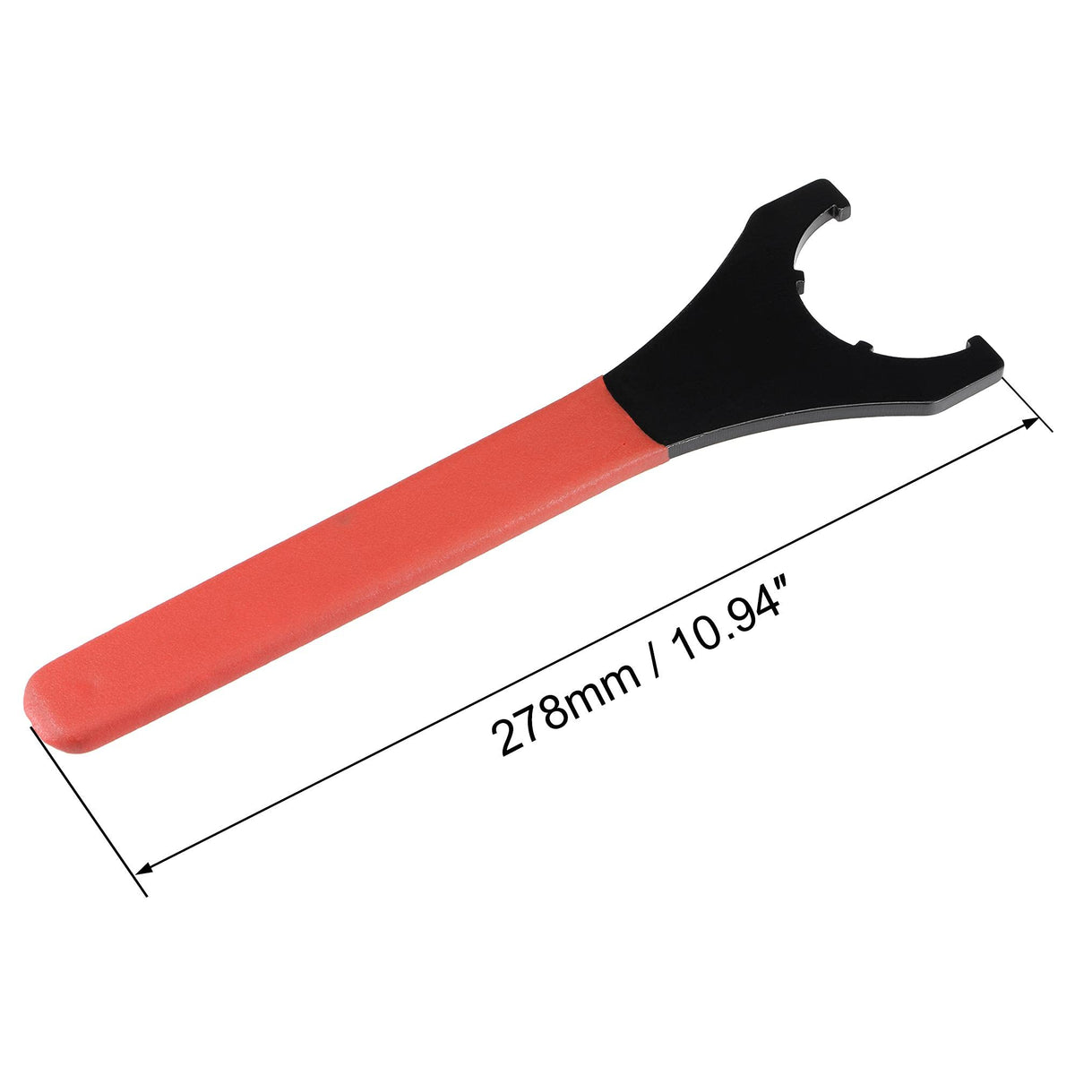 uxcell Collet Chuck Wrench Spanner for ER40UM Clamping Nut CNC Milling Lathe Chuck Holder Tool with Red Non-slip Handle