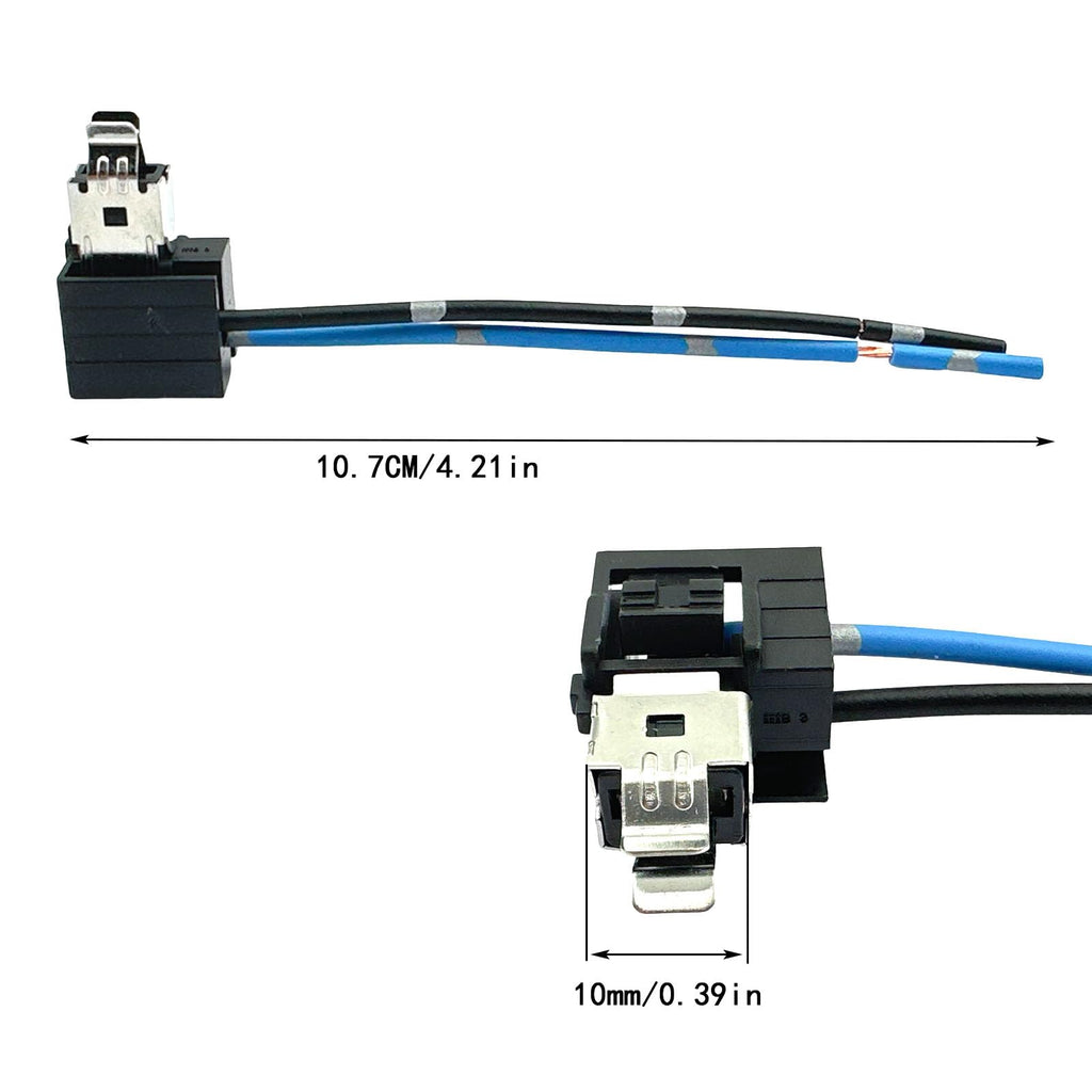 4Pcs H1 H3 Bulb Socket Headlight Fog Light Adapter Connector Extension Wiring Harness Socket Connector for H1 Female Head Halogen Bulb