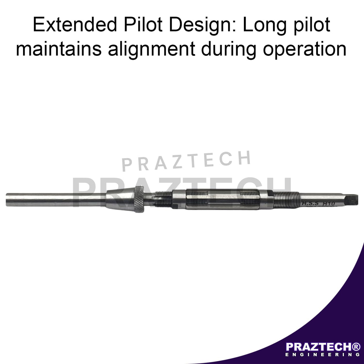 PRAZTECH Long Pilot HSS Blade Adjustable Expanding Hand Reamer | KINGPINS Ream | Repair Work | Workshop Tool DIY (H5 : 17/32" - 19/32" (13.5-15) mm)