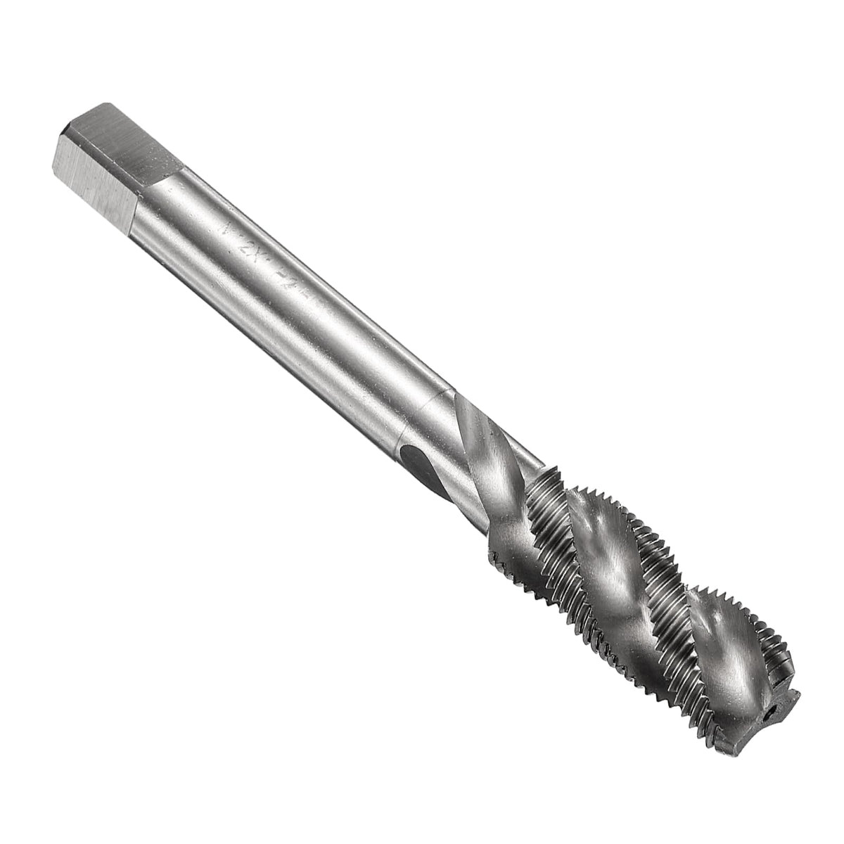 uxcell Spiral Flute Thread Taps M12 x 1 H2 Metric Machine Threading Tap Bit, Uncoated Screw Tapping Repair Tool, M2 High-Speed Steel (HSS)