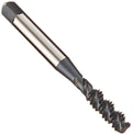 YG-1 - F4403 F4 Series Vanadium Alloy HSS Spiral Flute Tap, Steam Oxide, Round Shank with Square End, Bottoming Chamfer, 1/4"-20 Thread Size, H3 Tolerance
