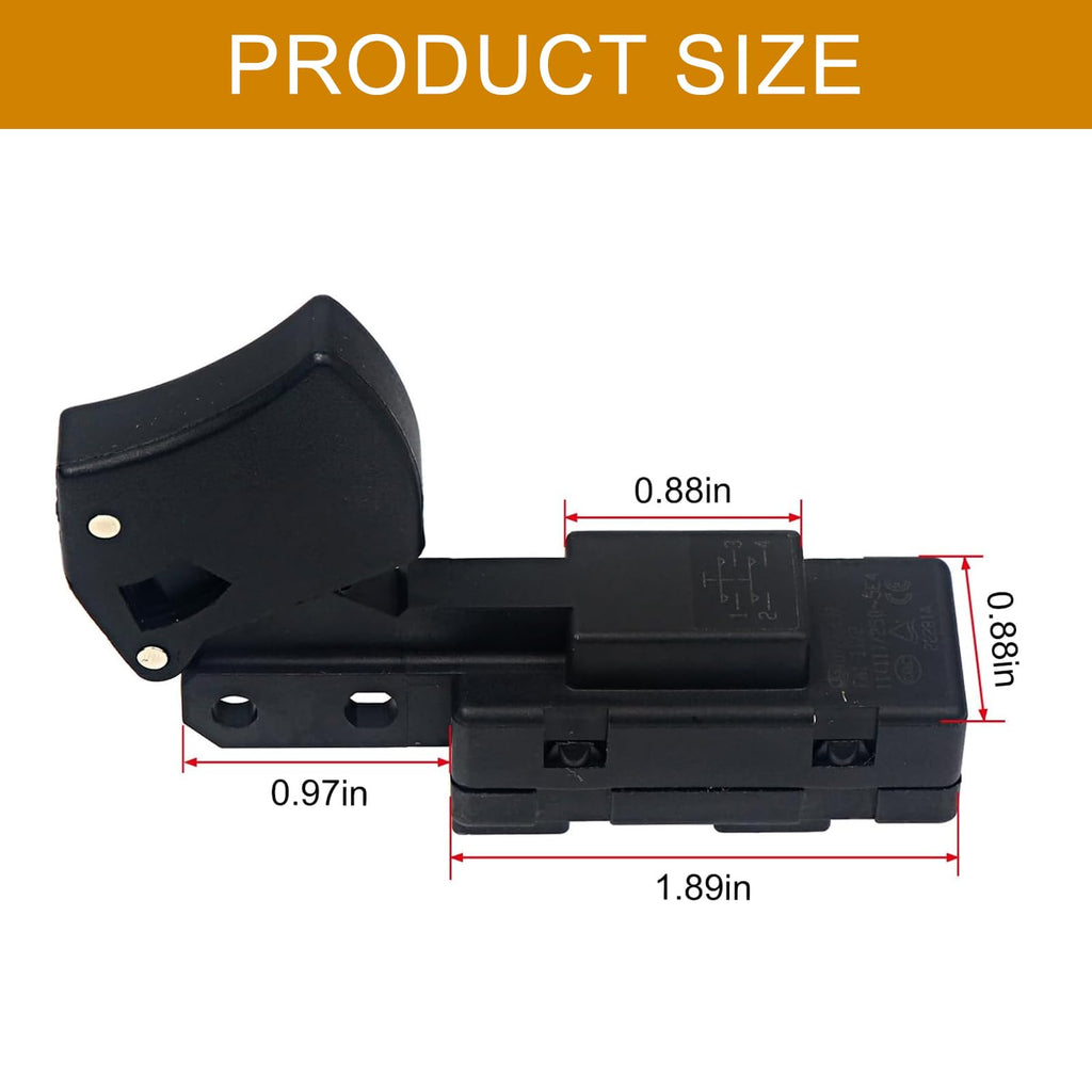 2 Pack SW77 Trigger Switch Replacement Part for Skil HD77, Saw Not Included