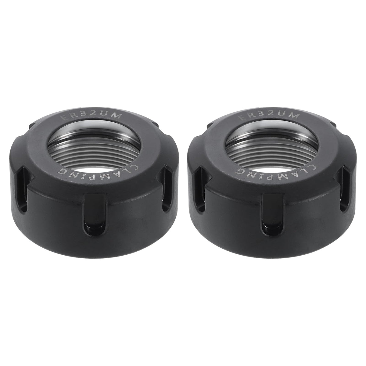 uxcell 2pcs Clamping ER32UM(M40) Collet Clamping Nuts for CNC Milling Chuck Holder Lathe