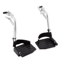 Invacare Wheelchair Legrest with Heel Loops & Swing-Away Design, Adjustable Footrest Length and Flip-Up Composite Footplate, Easy-to-Install, Compatible with Most US Wheelchairs & Transport Chairs