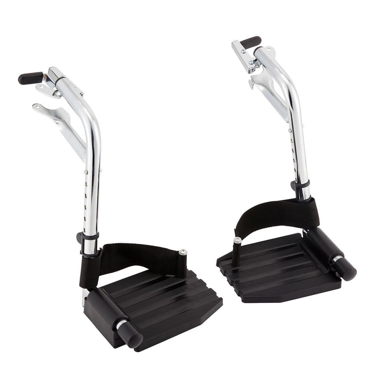 Invacare Wheelchair Legrest with Heel Loops & Swing-Away Design, Adjustable Footrest Length and Flip-Up Composite Footplate, Easy-to-Install, Compatible with Most US Wheelchairs & Transport Chairs