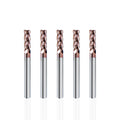 NZ 3/16" 4-Flute Square End Mill, TiSiN-Coated Carbide (HRC55) — for Machining Hardened Steel, Alloy Steels & Cast Iron | 5-Pack