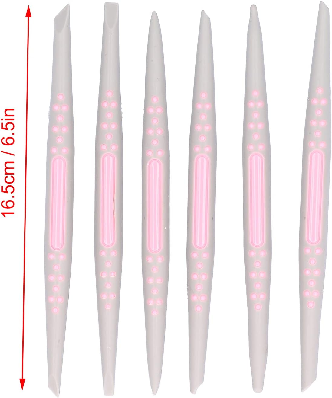 Plastic Fondant Carving Pen Set, 6-Piece Multi-Tip Tools