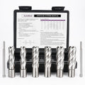 Annular Cutter Set, 6pcs, 5/8", 3/4", 7/8" Cutting Diameter